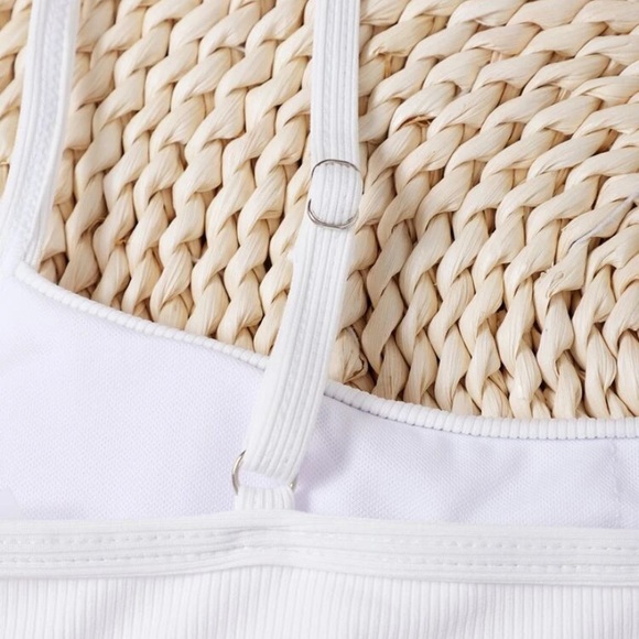 White Ribbed Bikini Top - Picture 4 of 4